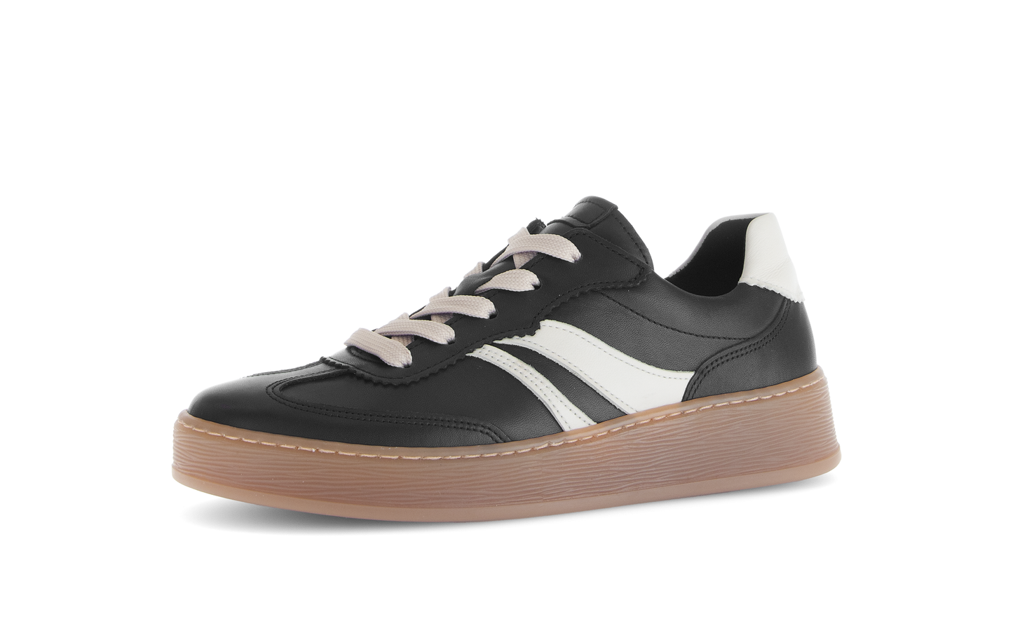 Gabor Comfort 76.475.57 Black & Latte Cream Combi G Fit Trainers
