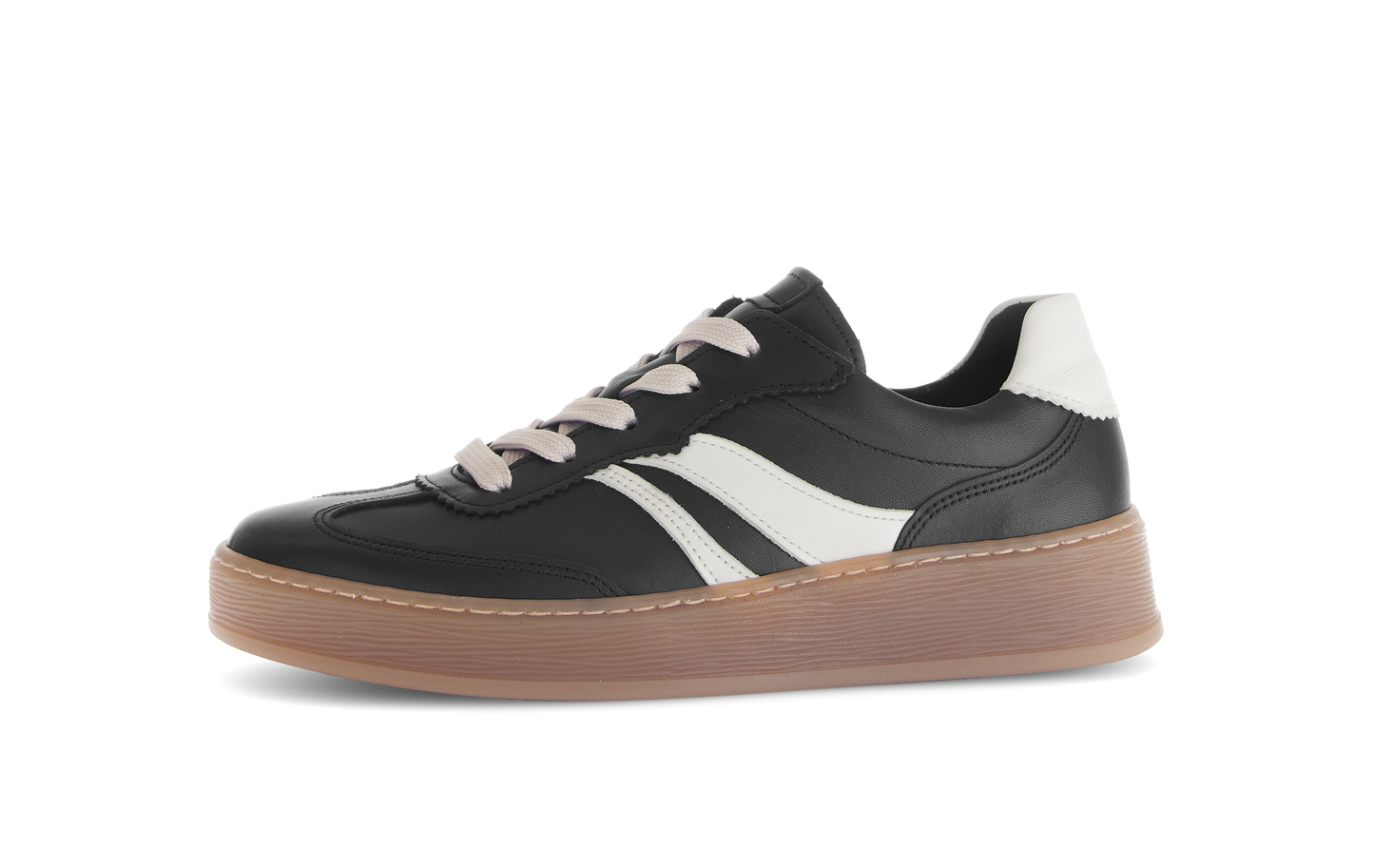 Gabor Comfort 76.475.57 Black & Latte Cream Combi G Fit Trainers