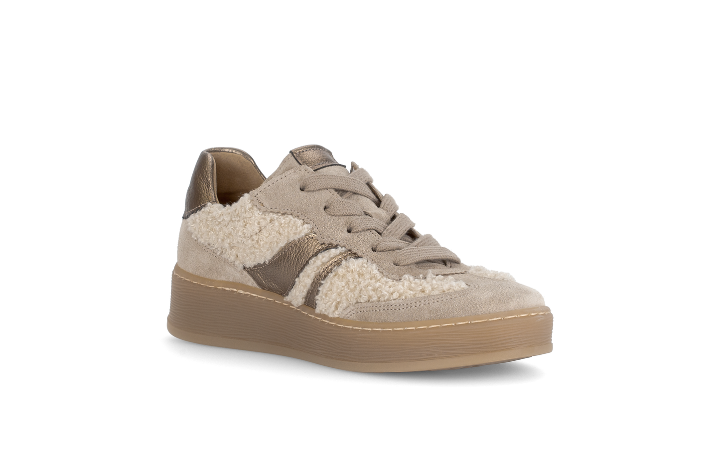 Gabor Comfort 76.475.61 Beige Combi G Fit Trainers