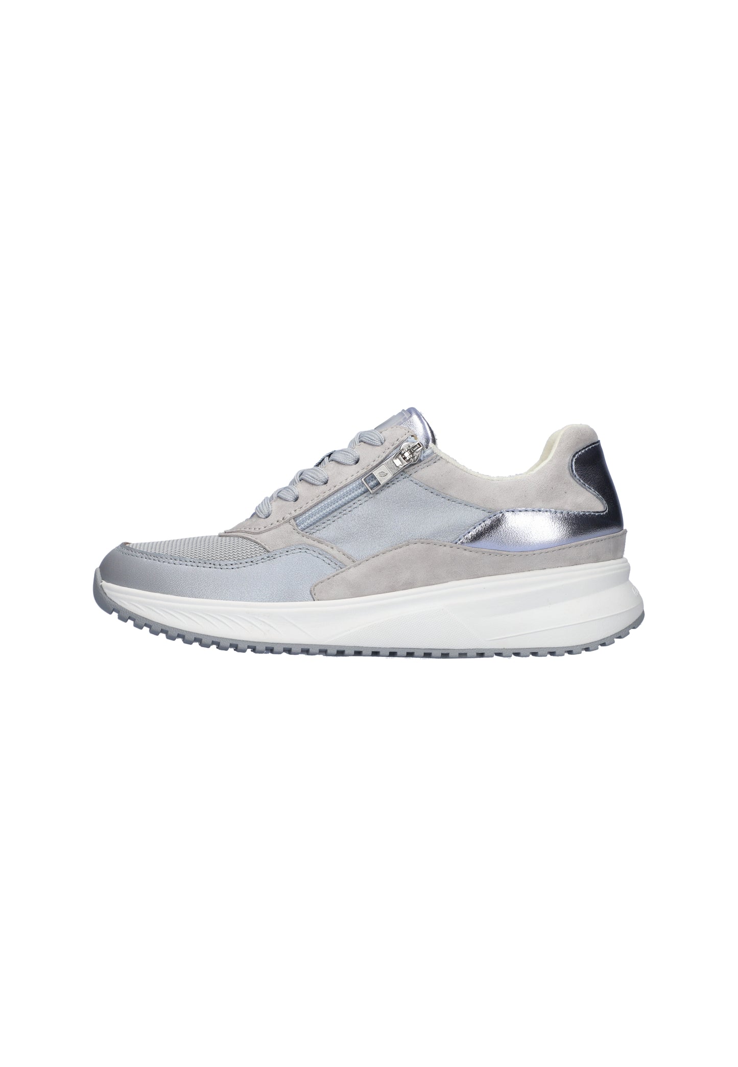 Waldlaufer 765001 107 267 H Mara H Fit Sky Blue Combi Sneakers with Zip