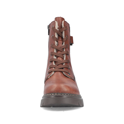 Rieker 76724-25 Brown, Stone & Black Combi Boots