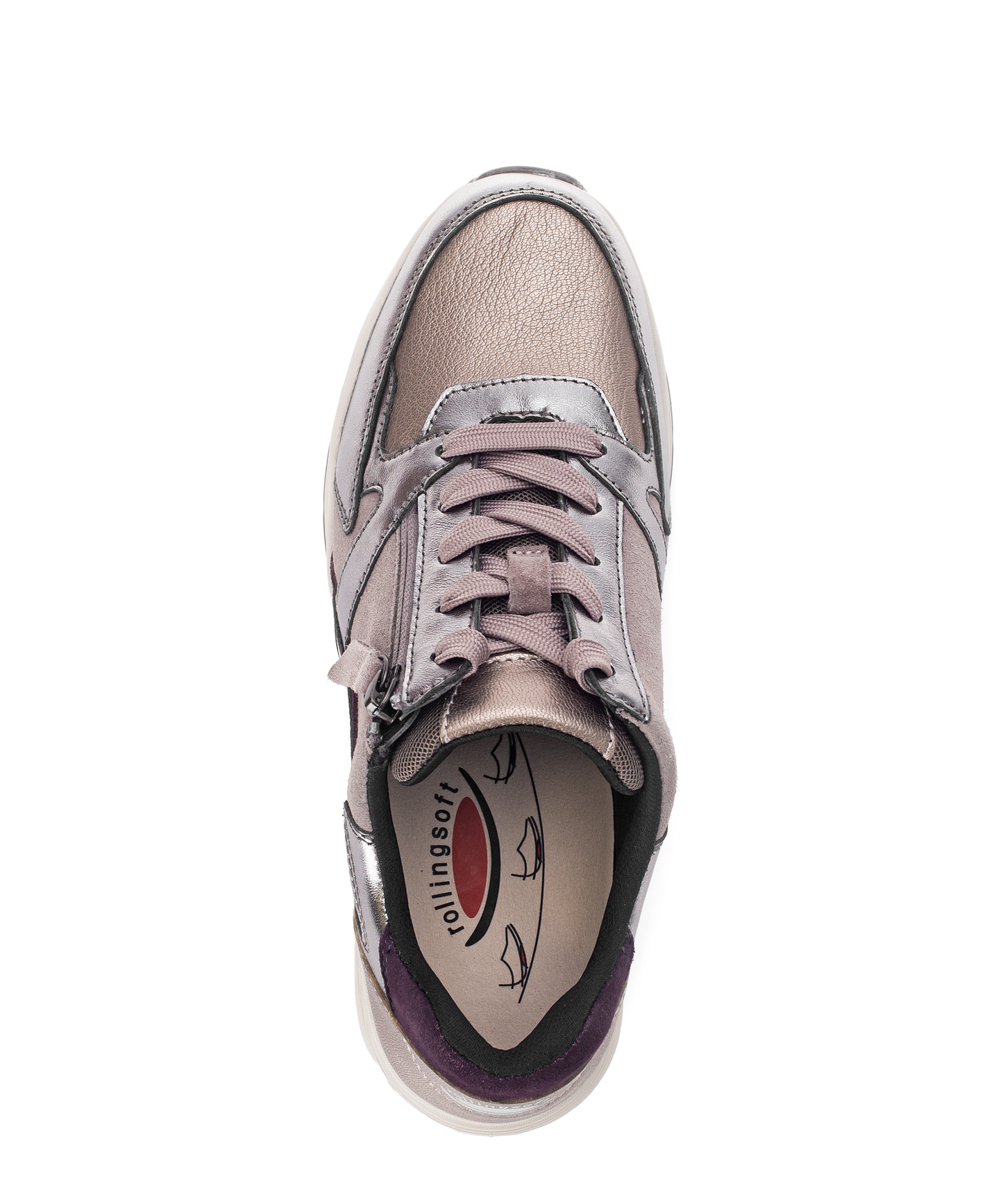 Gabor Rollingsoft 76.878.15 Dark Rose Combi Sneakers