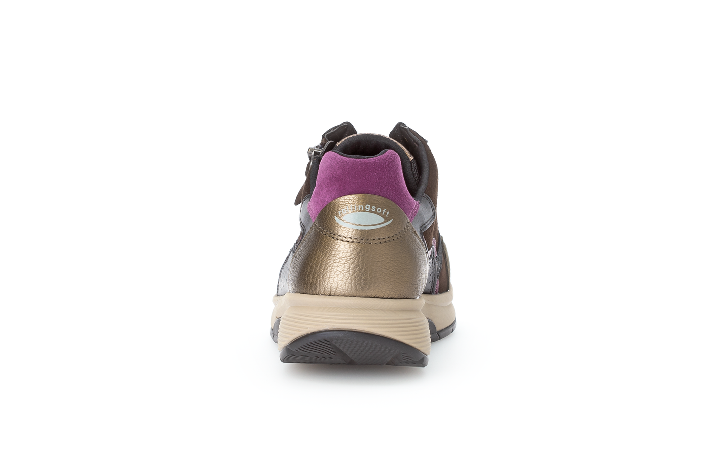Gabor Rollingsoft 76.878.63 Black, Brown & Berry Combi Sneakers