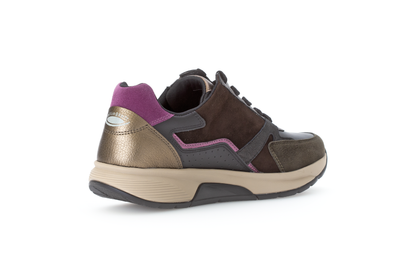 Gabor Rollingsoft 76.878.63 Black, Brown & Berry Combi Sneakers