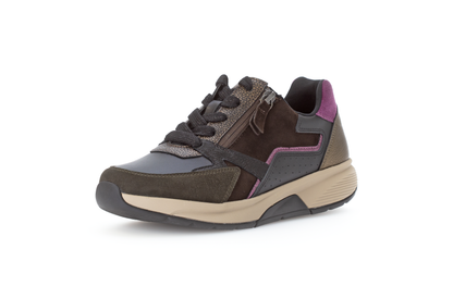 Gabor Rollingsoft 76.878.63 Black, Brown & Berry Combi Sneakers