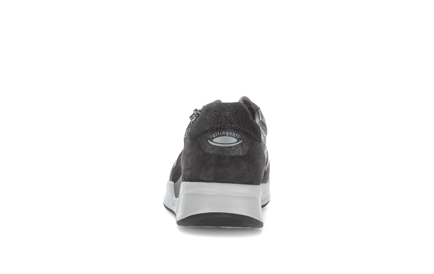Gabor Rollingsoft 76.958.61 Black, Silver & Dark Grey Combi Sneakers