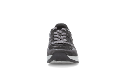 Gabor Rollingsoft 76.958.61 Black, Silver & Dark Grey Combi Sneakers