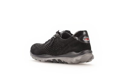 Gabor Rollingsoft 76.968.87 Black Sparkle Combi Sneakers