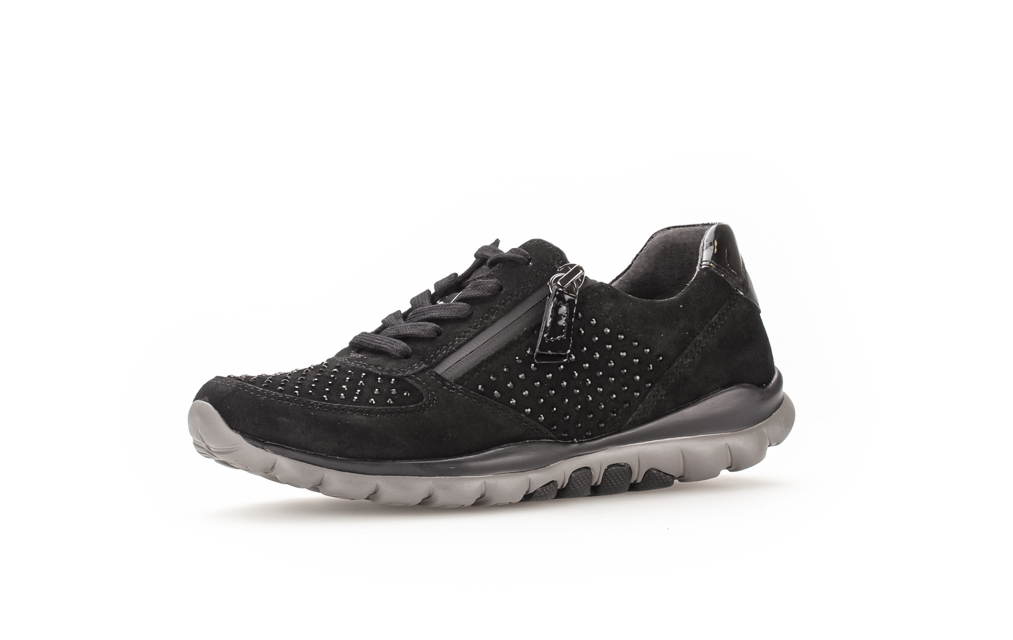 Gabor Rollingsoft 76.968.87 Black Sparkle Combi Sneakers