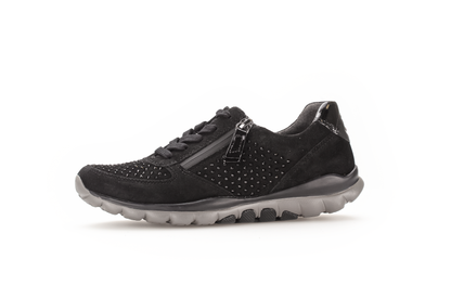 Gabor Rollingsoft 76.968.87 Black Sparkle Combi Sneakers