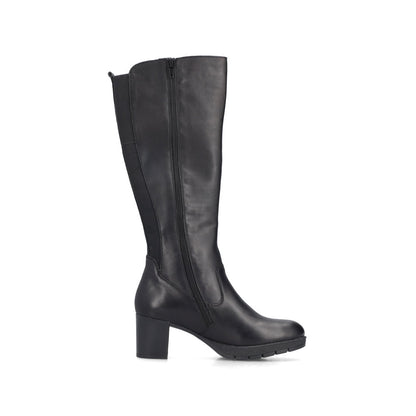 Rieker 77684-00 Black Long Boots