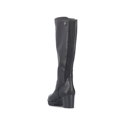 Rieker 77684-00 Black Long Boots
