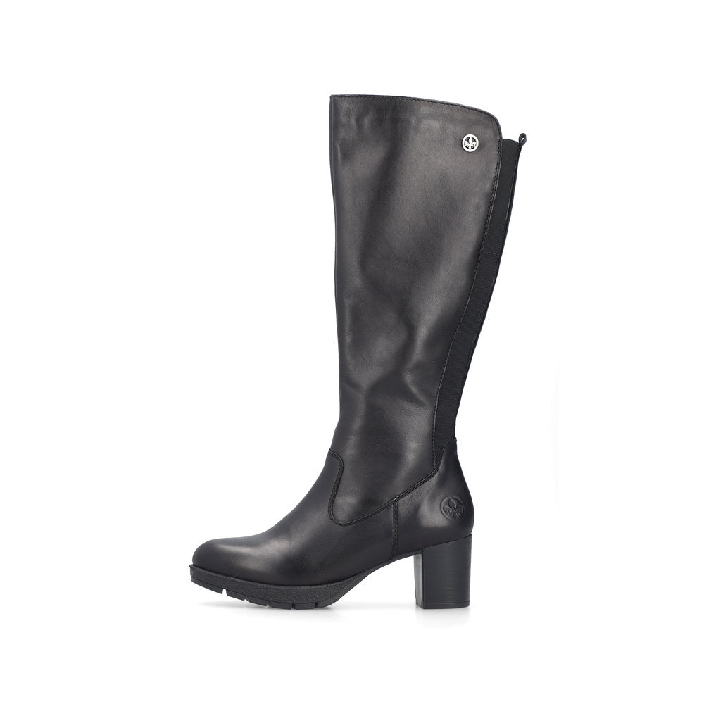 Rieker 77684-00 Black Long Boots