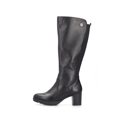 Rieker 77684-00 Black Long Boots