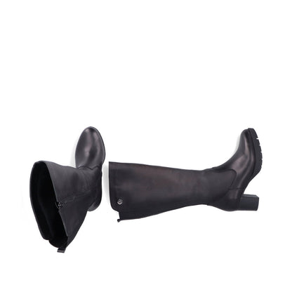 Rieker 77684-00 Black Long Boots