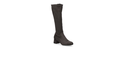 Bioeco by Arka 7793 2696+2696 Grey Suede High Boots with Stretch Calf