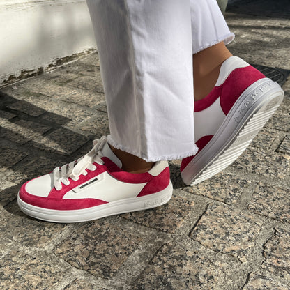 Peter Kaiser 9-73742-44-192 White & Pink Lace Trainers