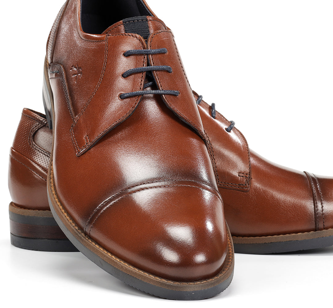 Fluchos F1630 Cuero Tan Lace Shoes