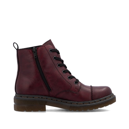Rieker 78202-35 Wine Ankle Boots