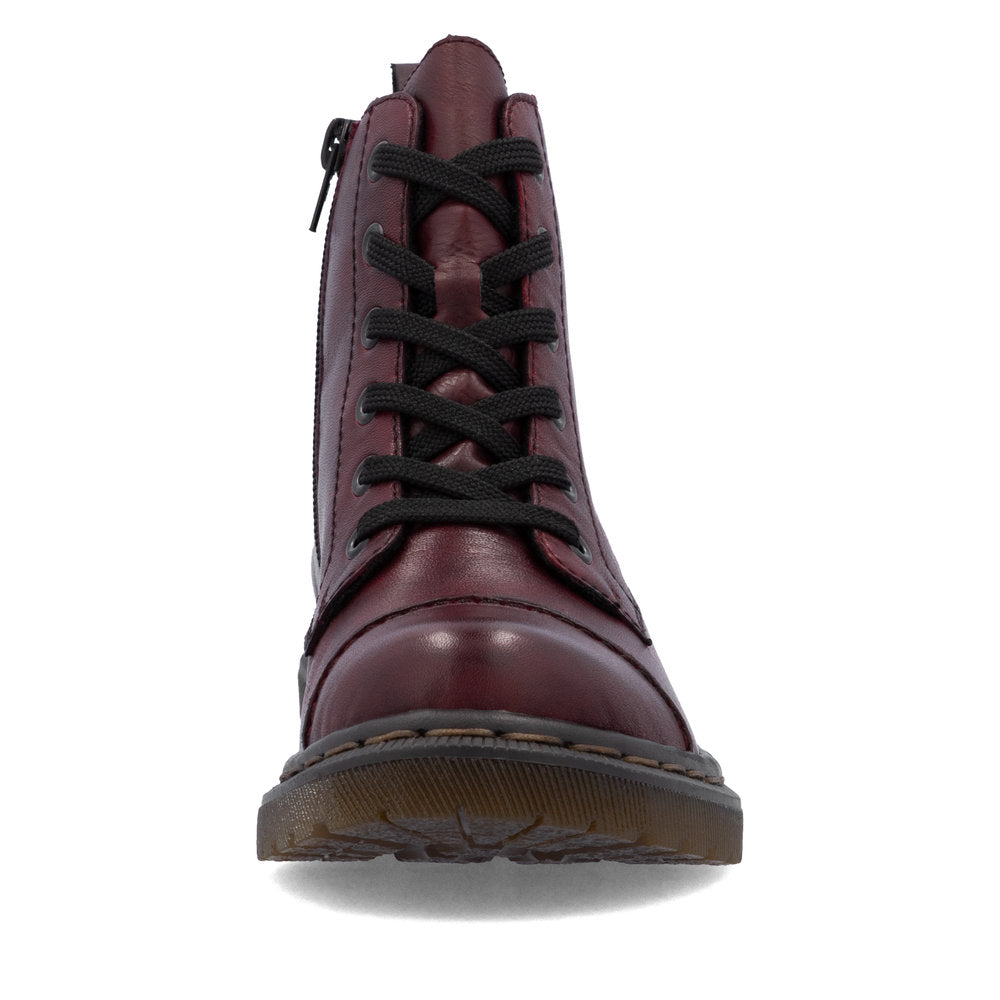 Rieker 78202-35 Wine Ankle Boots
