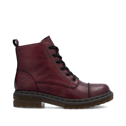 Rieker 78202-35 Wine Ankle Boots
