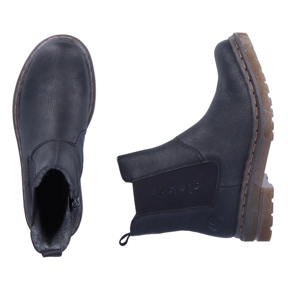 Rieker 78292-00 Black Doc Chelsea Boots