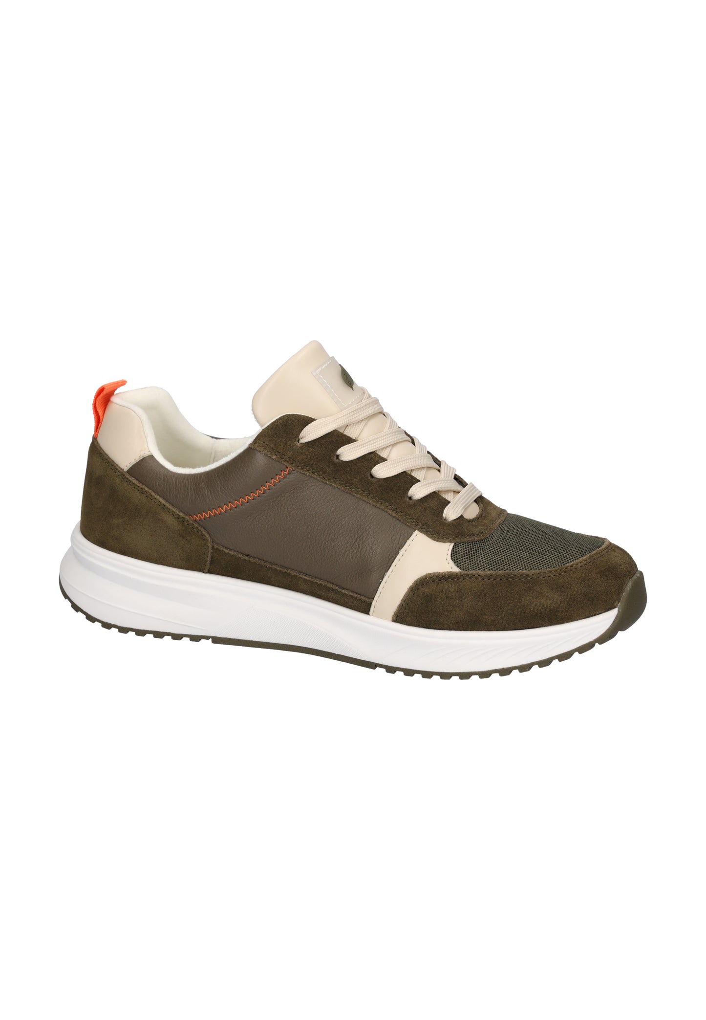 Waldlaufer 784001 101 219 Olive & Beige Combi Lace Sneakers
