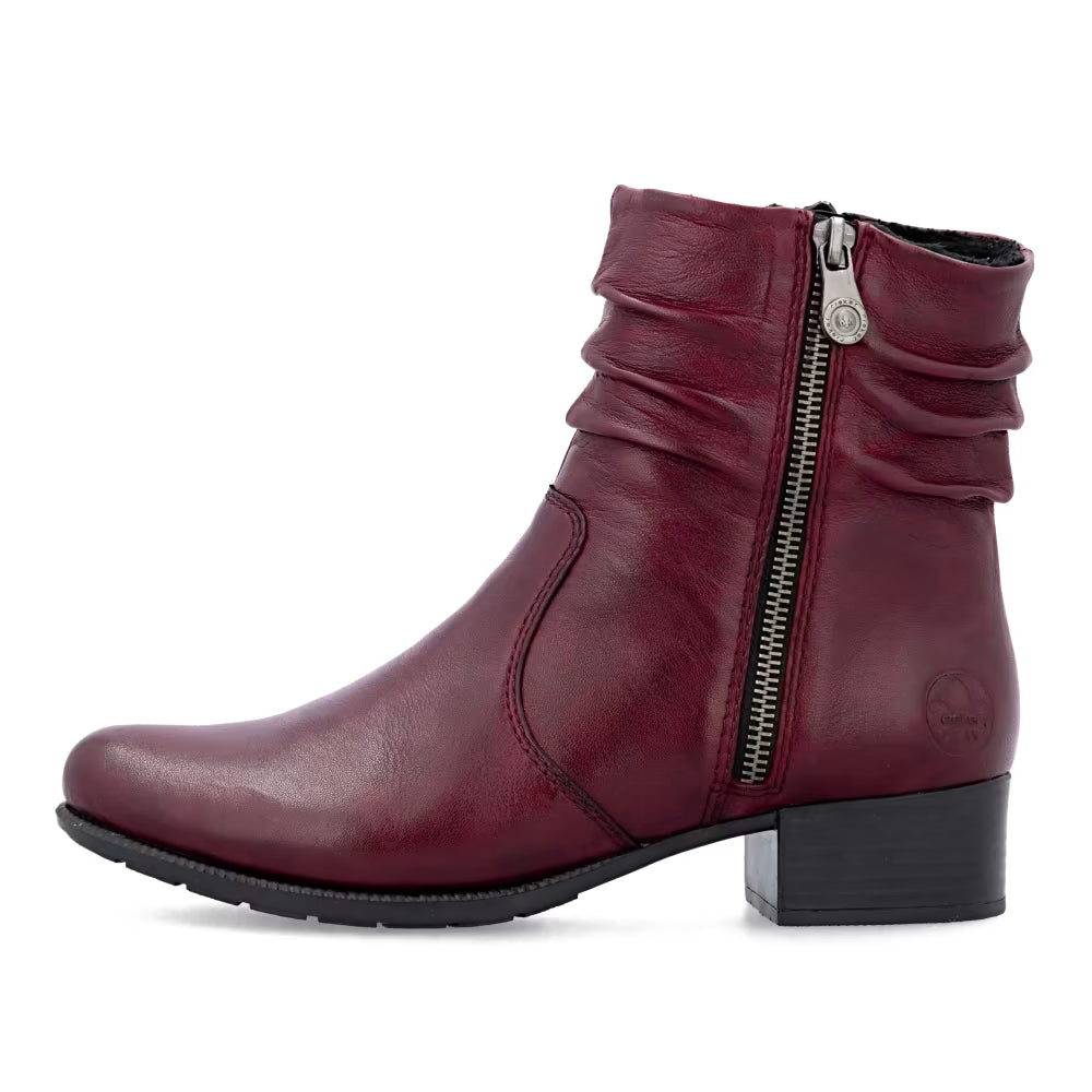 Rieker 78656-35 Red Ankle Boots