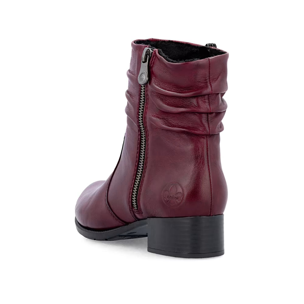 Rieker 78656-35 Red Ankle Boots