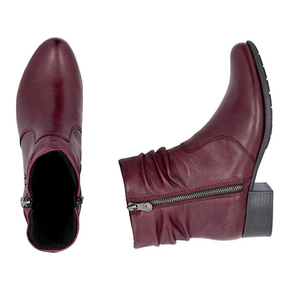 Rieker 78656-35 Red Ankle Boots