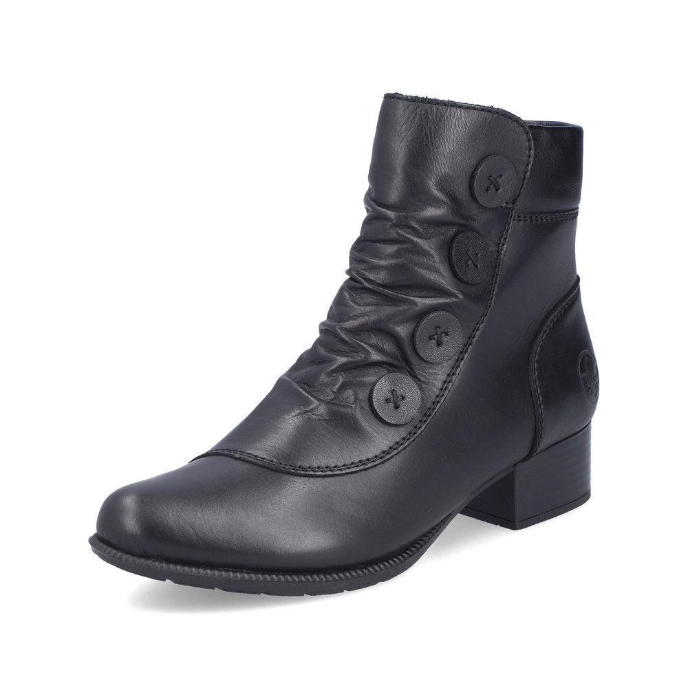 Rieker 78659-00 Black Ankle Boots