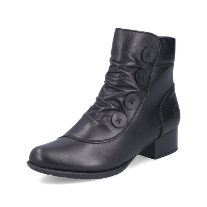 Rieker 78659-00 Black Ankle Boots