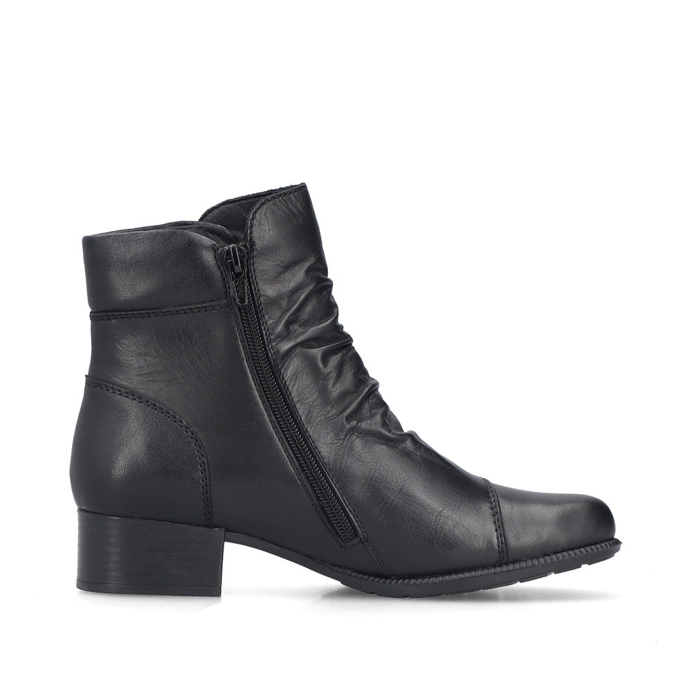Rieker 78659-00 Black Ankle Boots