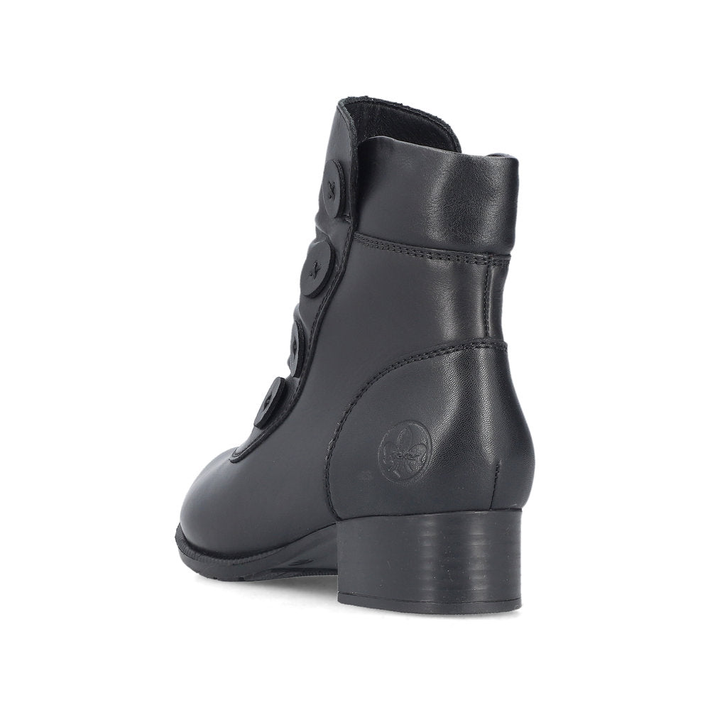 Rieker 78659-00 Black Ankle Boots