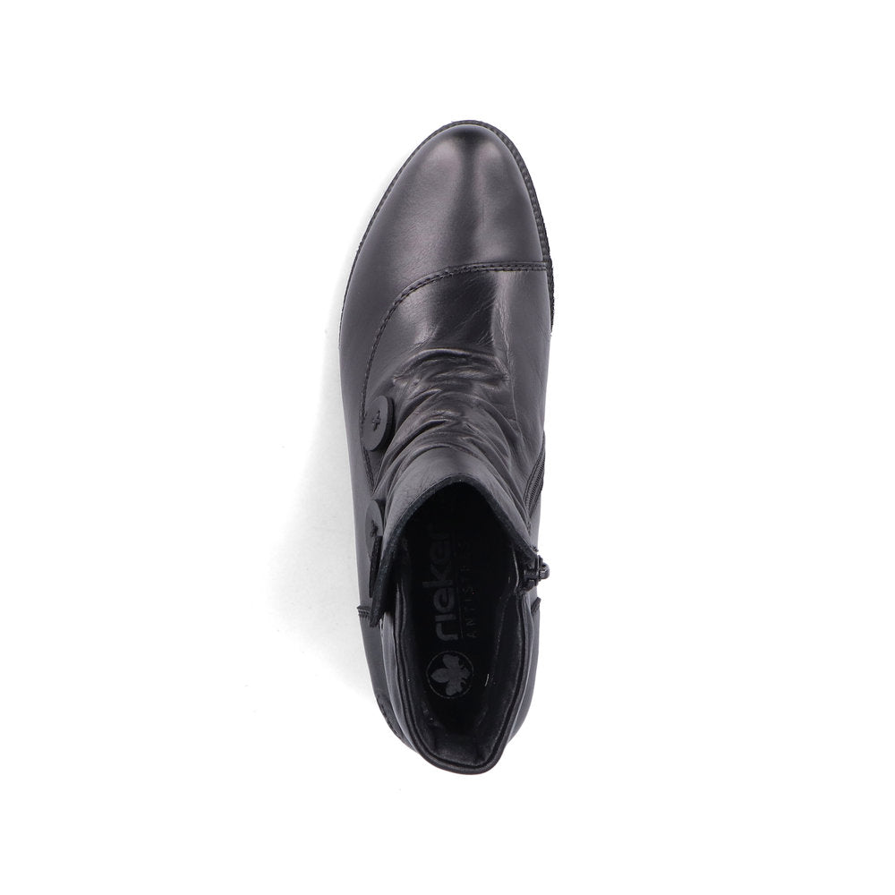 Rieker 78659-00 Black Ankle Boots