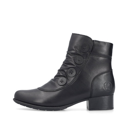 Rieker 78659-00 Black Ankle Boots