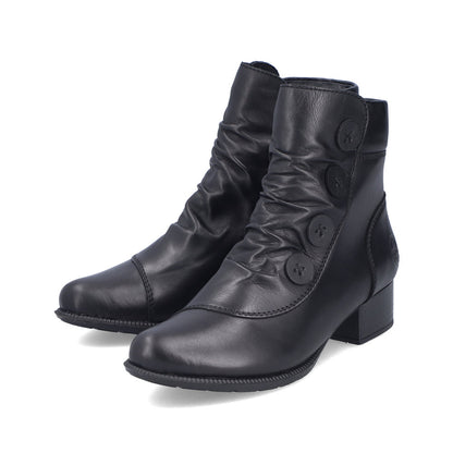 Rieker 78659-00 Black Ankle Boots