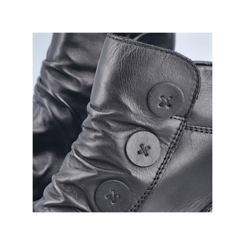 Rieker 78659-00 Black Ankle Boots