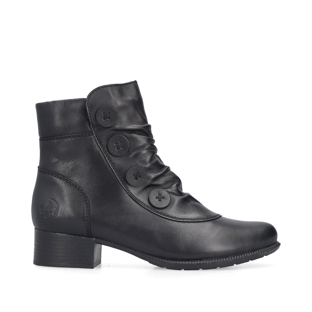 Rieker 78659-00 Black Ankle Boots