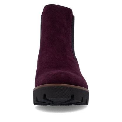 Rieker 79265-30 Plum & Black Ankle Boots