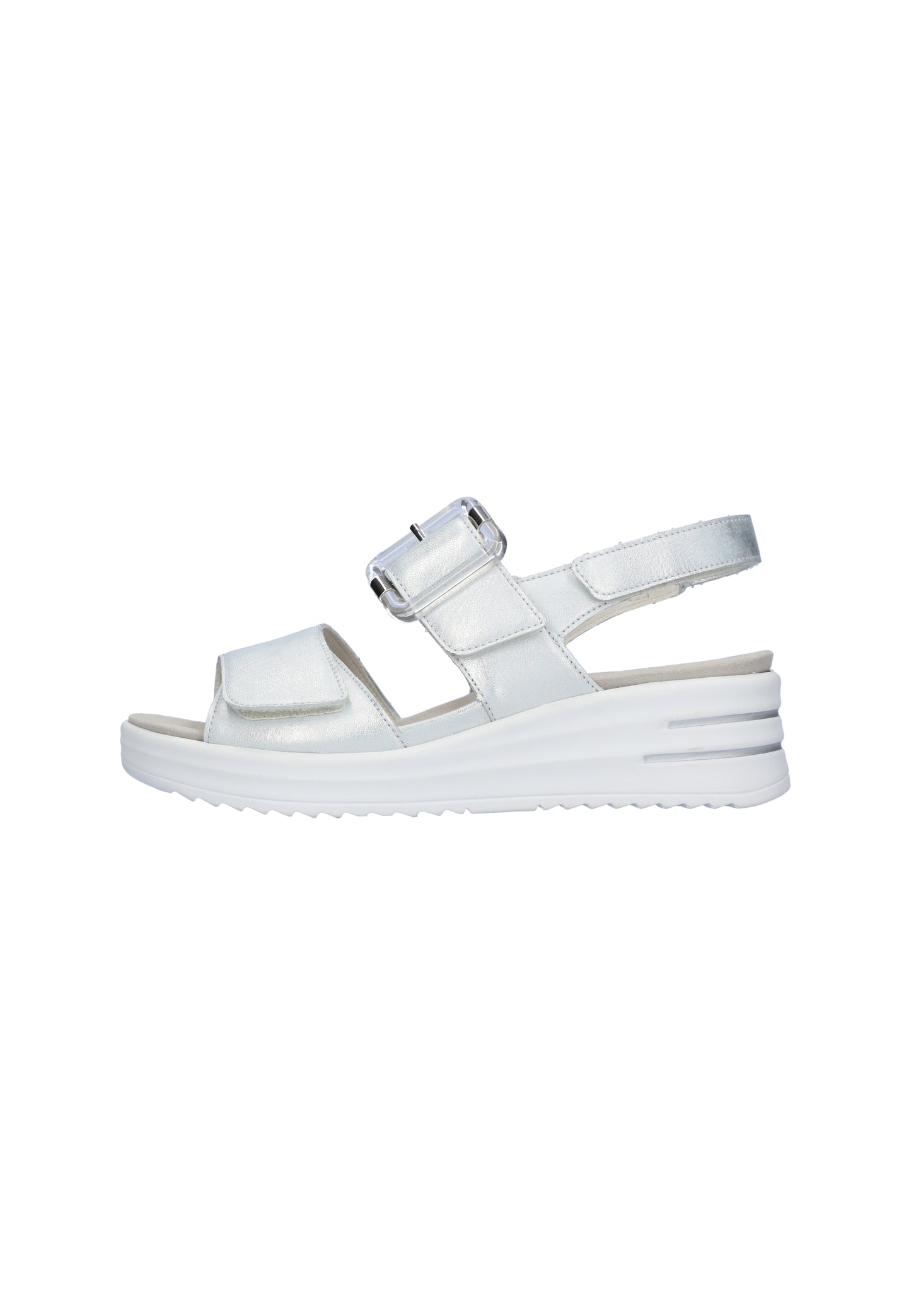 Waldlaufer 795006 113 211 H Dina H Fit Silver Velcro Sandals