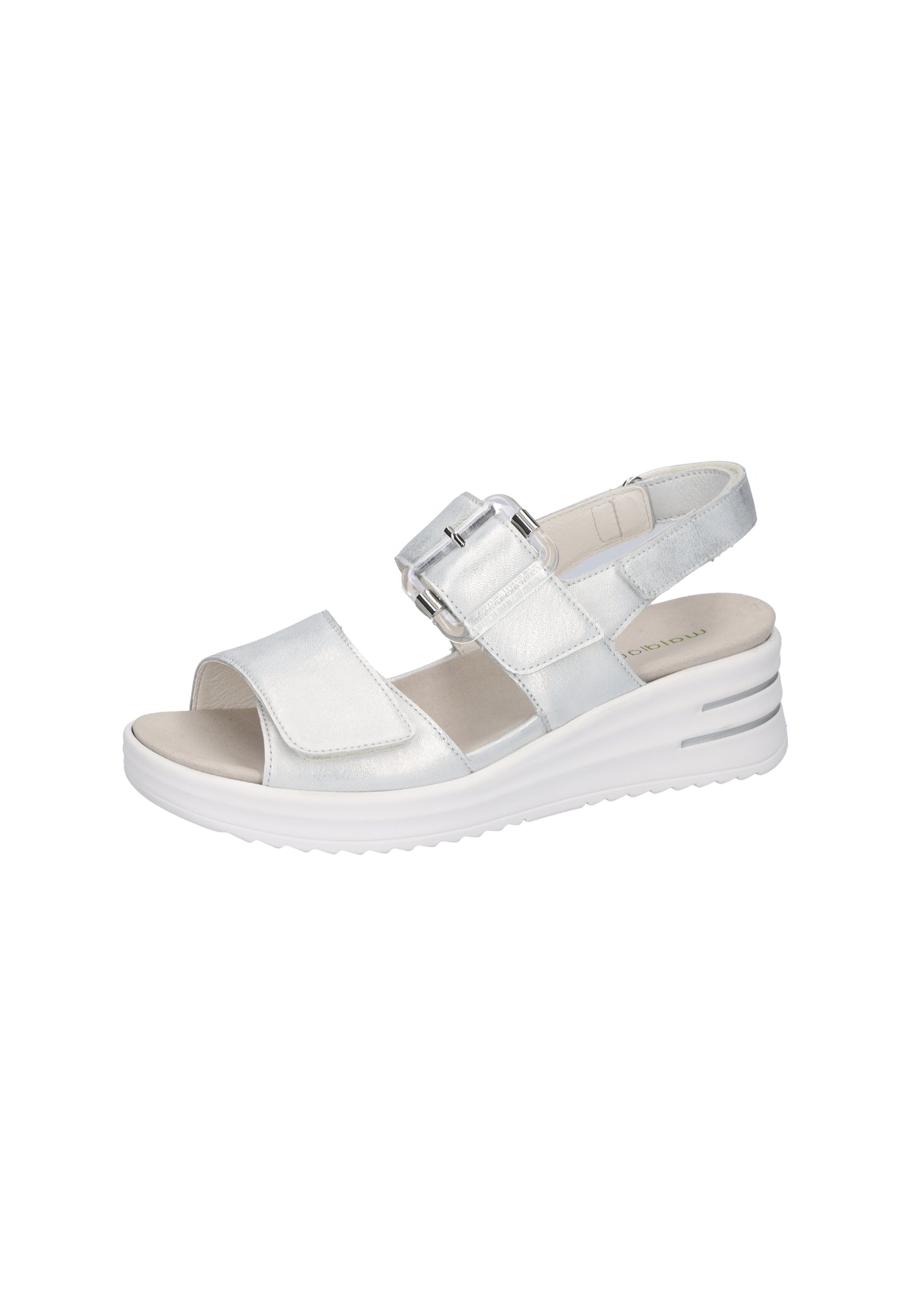 Waldlaufer 795006 113 211 H Dina H Fit Silver Velcro Sandals