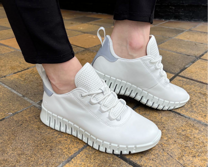 Ecco 218203 60718 Gruuv White/Light Grey Sneaker