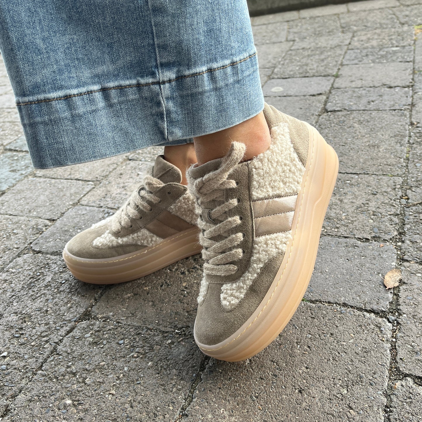 Gabor 73.350.12 Beige Combi Trainers