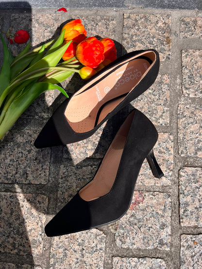 Bioeco by Arka 1118 0026 Black Suede G Fit Heels