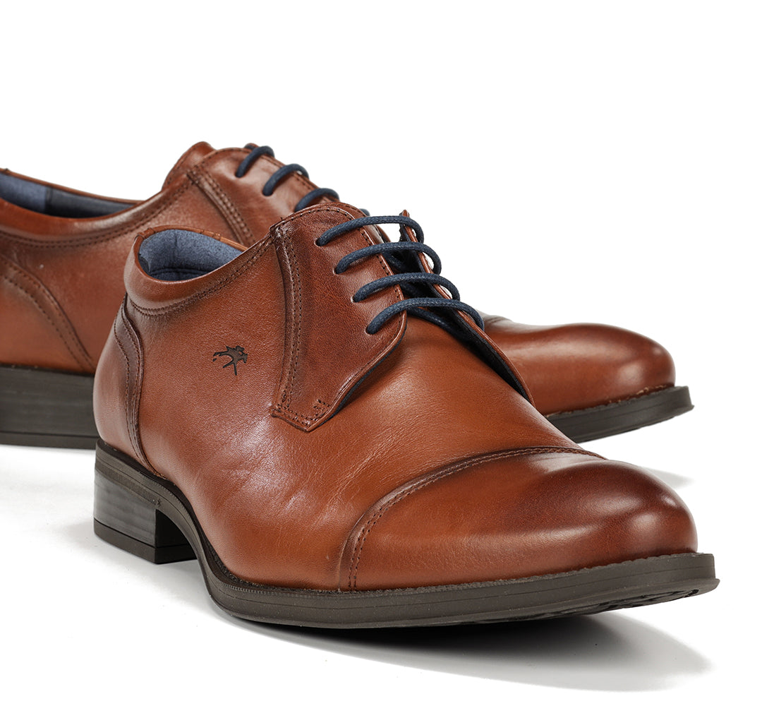 Fluchos 8412W Cuero Tan Lace Shoes