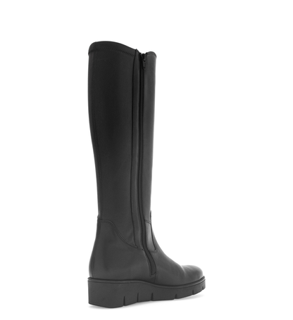 Gabor Comfort 8005.03.001 Black G Fit Knee High Boots with M- Stretch Elastic
