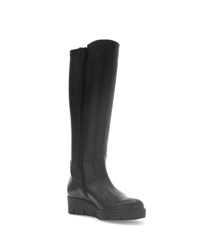Gabor Comfort 8005.03.001 Black G Fit Knee High Boots with M- Stretch Elastic