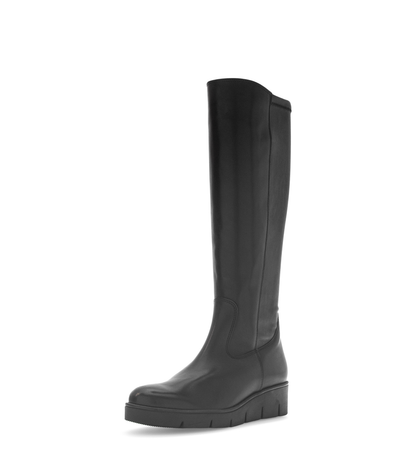 Gabor Comfort 8005.03.001 Black G Fit Knee High Boots with M- Stretch Elastic