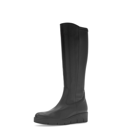 Gabor Comfort 8005.03.001 Black G Fit Knee High Boots with M- Stretch Elastic